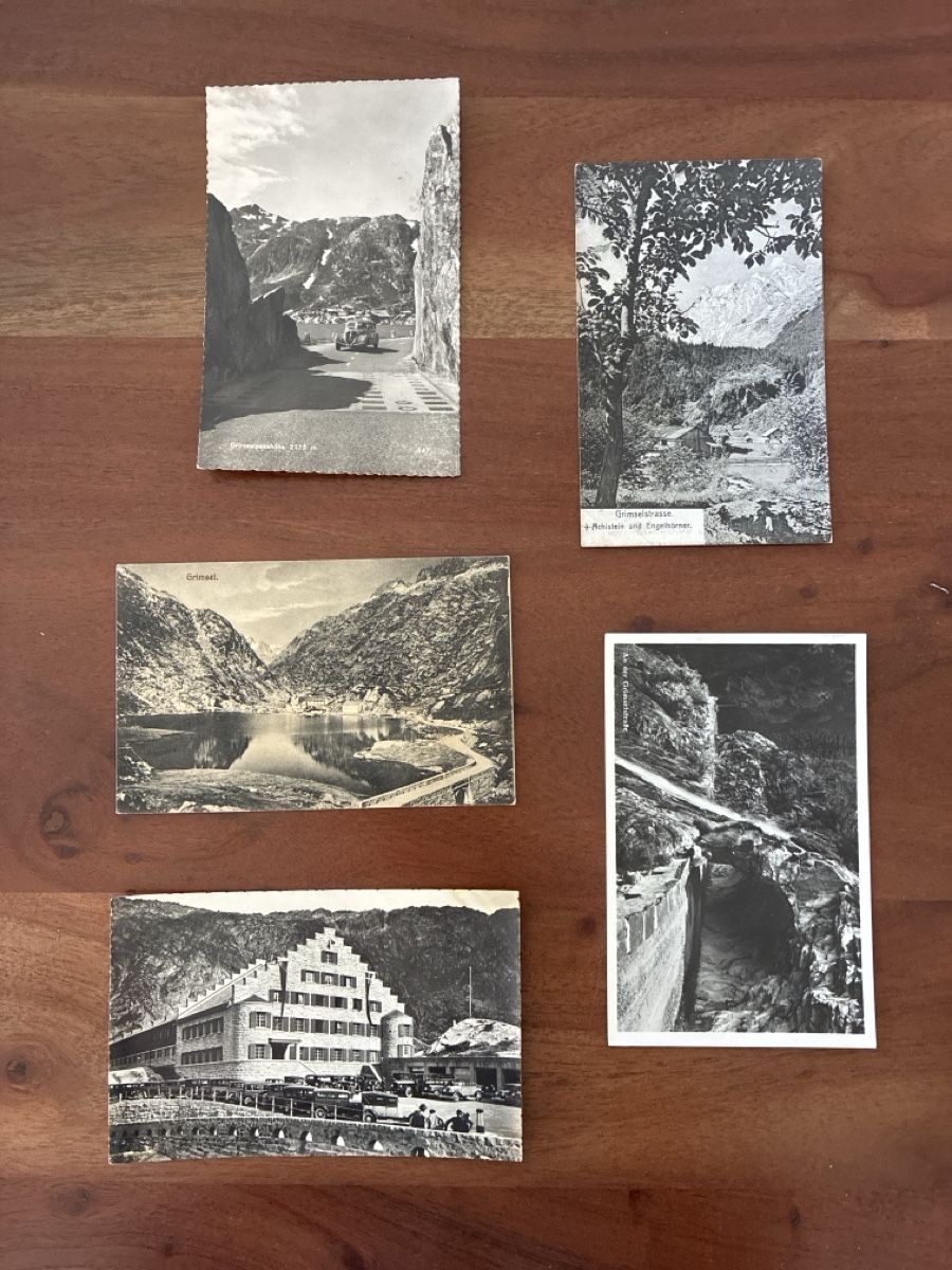 Cartoline postali: 10 Ansichtskarten Schweiz vom Grimsel BE. A – Usato da Oftringen venduto da Cla.vD.74 2