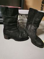 Gabor wildleder Stiefel gefüttert schwarz gr 37,5