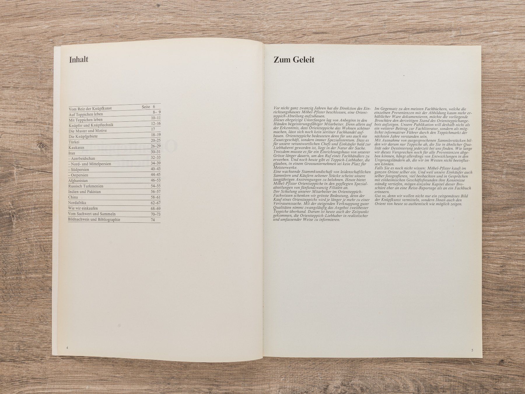 Dokumente: Broschüre Orientteppiche heute, 1976 – Gebraucht aus Ziefen von sin_2chk 2