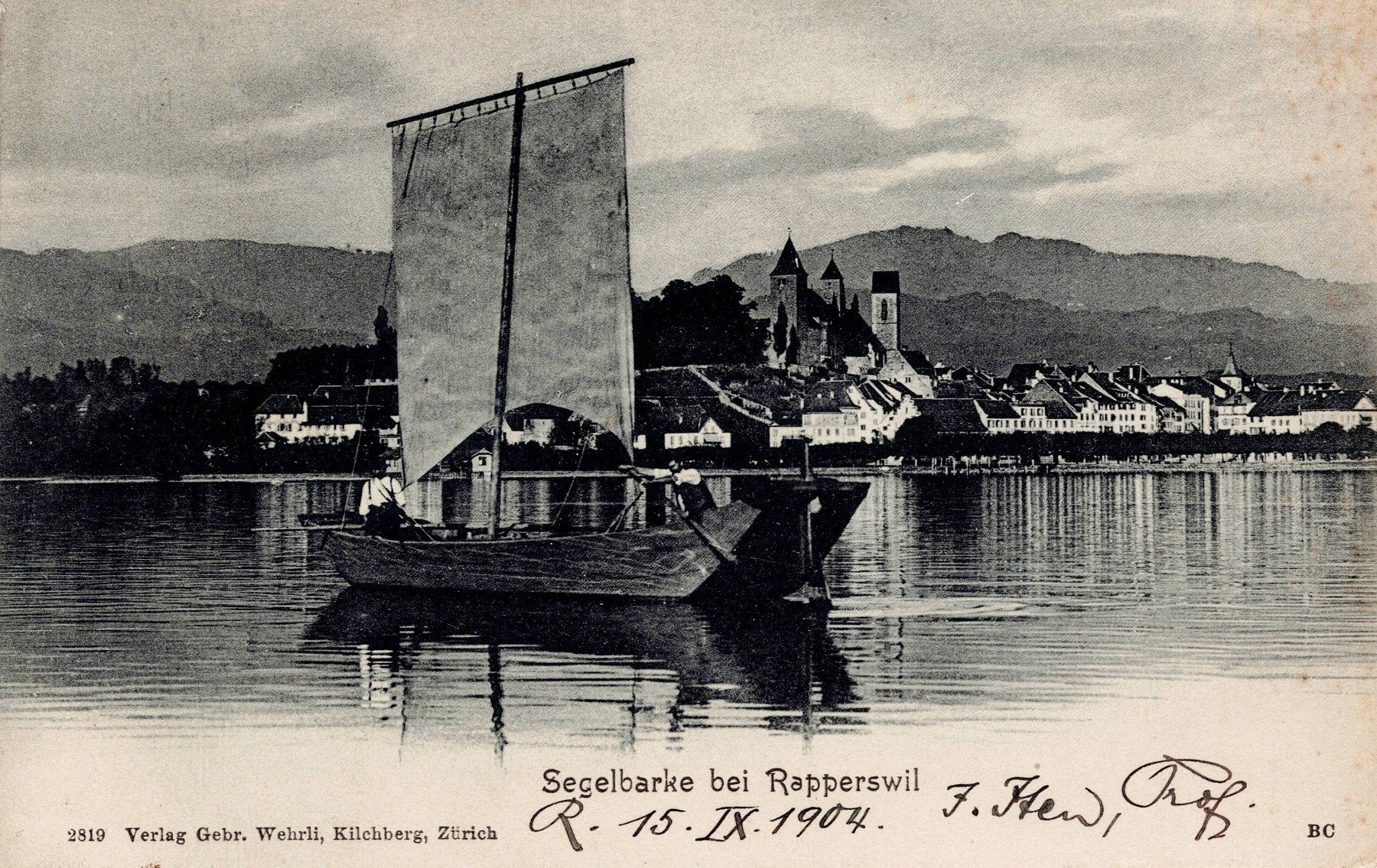 Cartoline postali: Rapperswil AK von 1904 – Usato da Sevgein venduto da WHaelmi