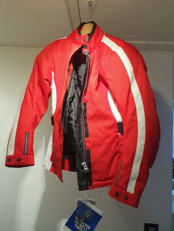 Rote Motorradjacke Grösse 36/38, neu!