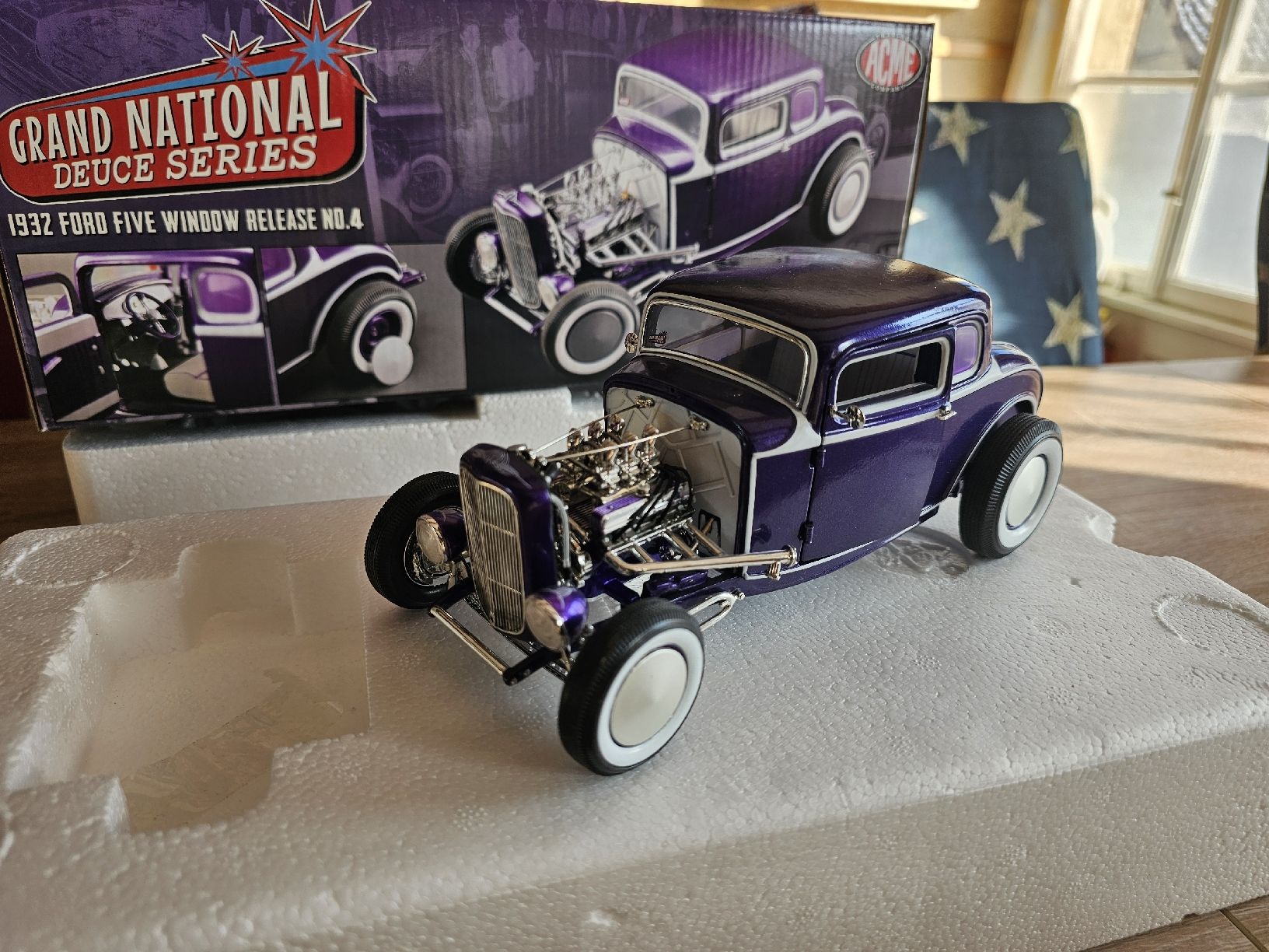 ACME Modellini d'auto: 32'Ford Five Window Hot Rod 1:18 – Usato da Goldingen venduto da Muscle_Cars84