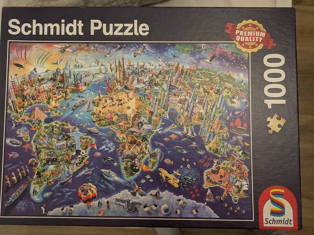 Puzzles: Schmidt-Puzzle Weltkarte 1000 Teile – D'occasion à Winterthur par janamarieneipp