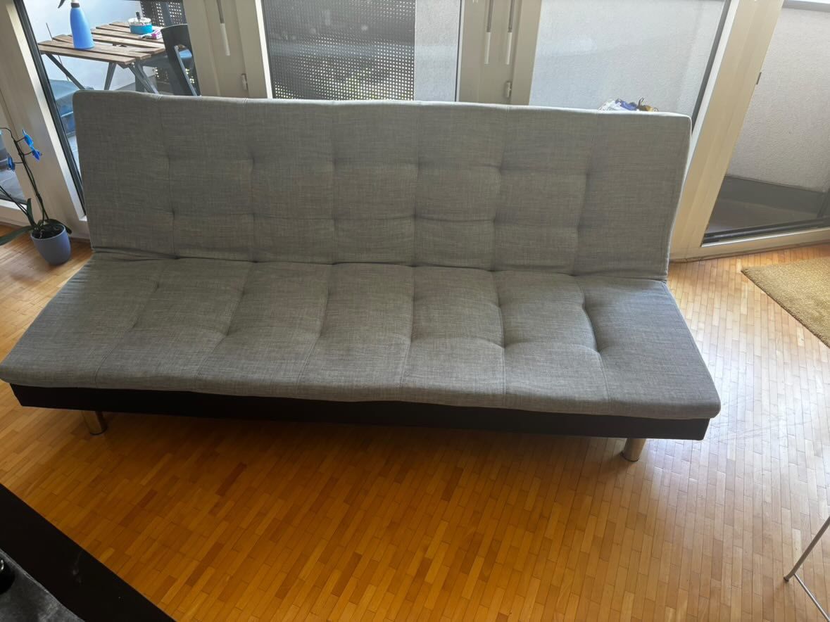 Divani: Schlafsofa Kevin grau - Sofa bed grey fabric, good condition – Usato da St Gallen venduto da kon_2nnp 2