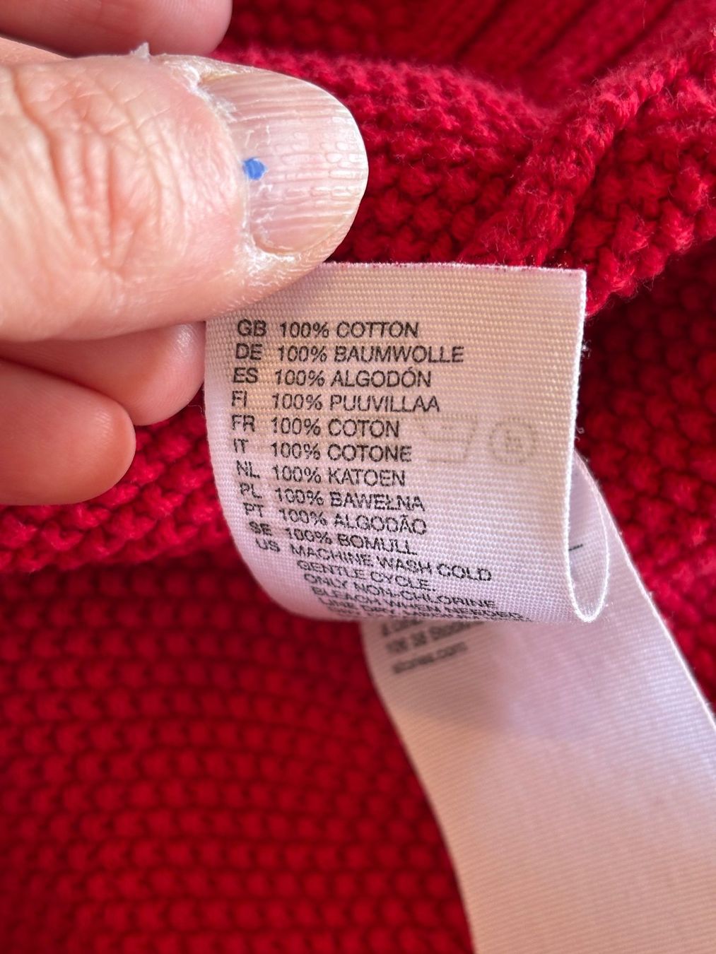 Other Stories Maglioni & Felpe: & OTHER STORIES roter Pullover Baumwollstrick – Usato da Zürich venduto da missmodernage 5