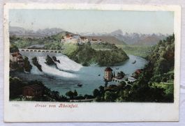 AK - "Gruss vom Rheinfall" - gelaufen 1910