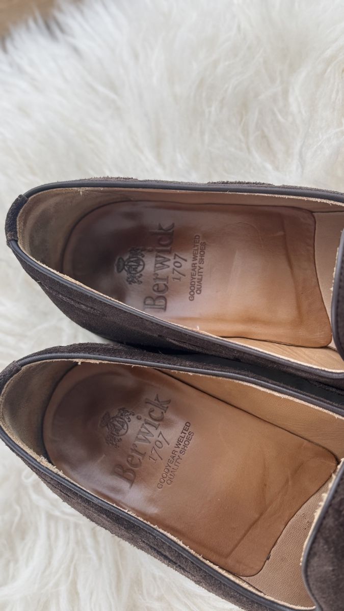 Scarpe da uomo: Berwick 8491 Mokassin Aus Wildleder - Braun – Nuovo (secondo la descrizione) da Wädenswil venduto da katdede 3