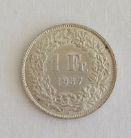 Fr. 1.- Münze Schweiz CH, 1957 / Silbergeld
