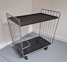 MCM Vintage Design, Barwagen, 1960er, Abnehmbares Tablett