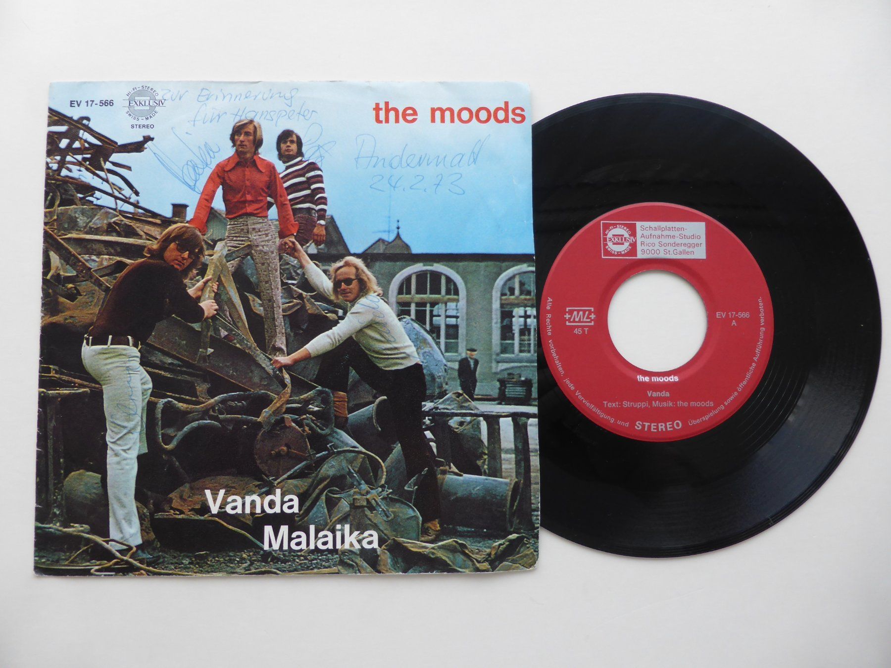 Schallplatten: VINYL SINGLE  THE MOODS – Gebraucht aus Küssnacht am Rigi von Mondkinder