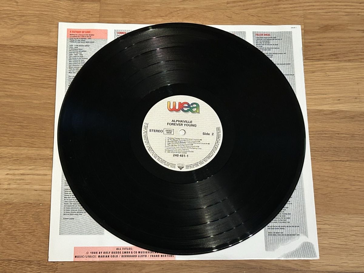 Dischi in vinile: Alphaville. 1984. Forever Young – Usato da Faulensee venduto da Mizuno06 5