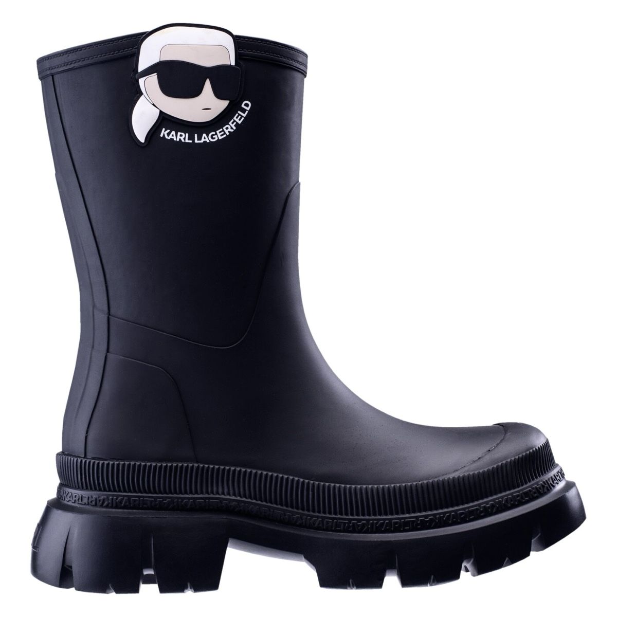 Karl Lagerfeld Scarpe da donna: Karl Lagerfeld Gummistiefel – Nuovo (secondo la descrizione) da Seuzach venduto da diePIPPA