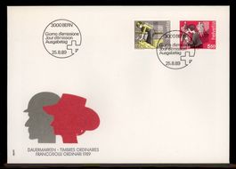 1989, FDC, Mensch und Umwelt (Nr. 782, 784)