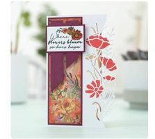 Neue Stanzschablone Blumenbordüre