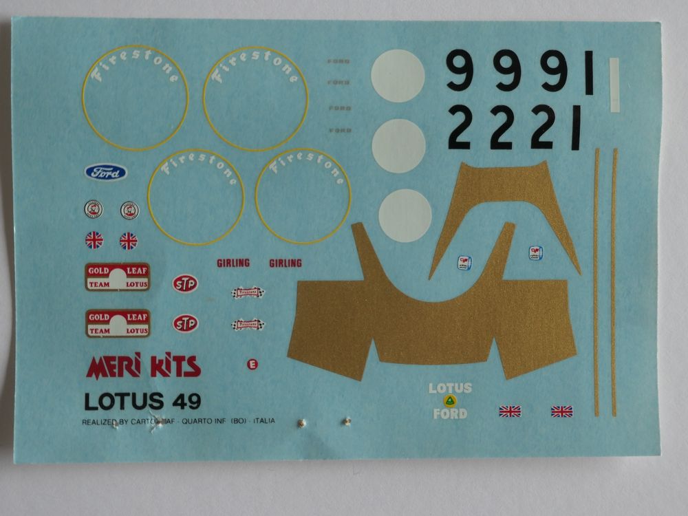 1/43 Meri Lotus 49B F1 