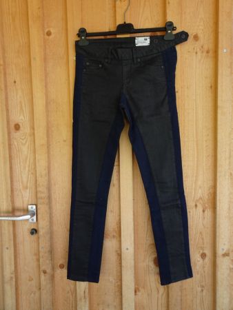 Schwarz-blaue Stretch Hose von G-Star RAW Gr. XS - 221037