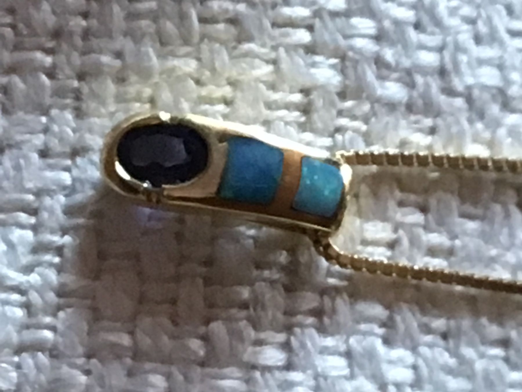 Anhänger: Herrlicher massiver Opal Iolith Anhänger – Gebraucht aus St. Gallen von Goldlilly 9
