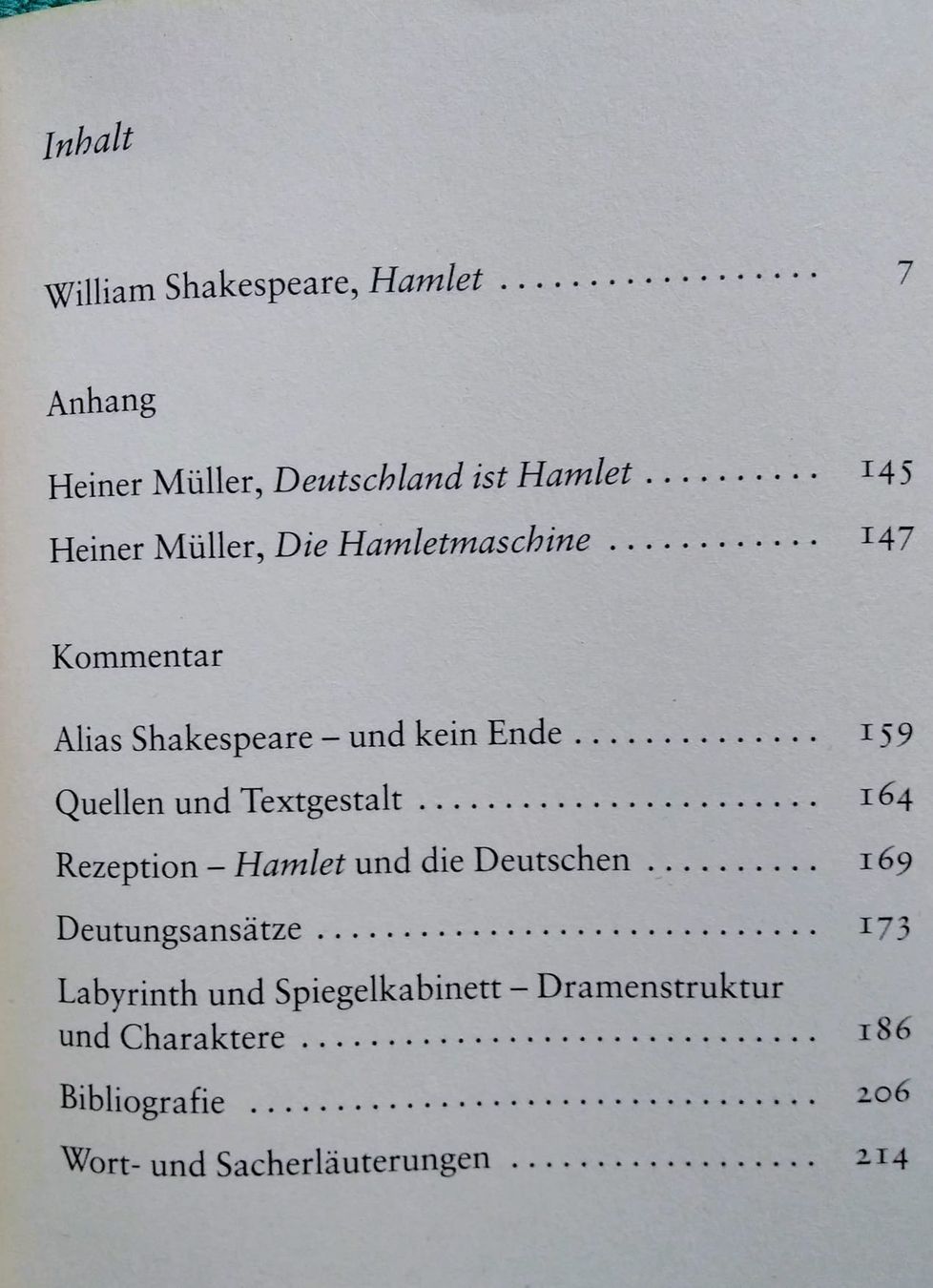 Libri: William Shakespeare : Hamlet - Suhrkamp BasisBibliothek – Usato da Zürich venduto da Flitzi2005 4