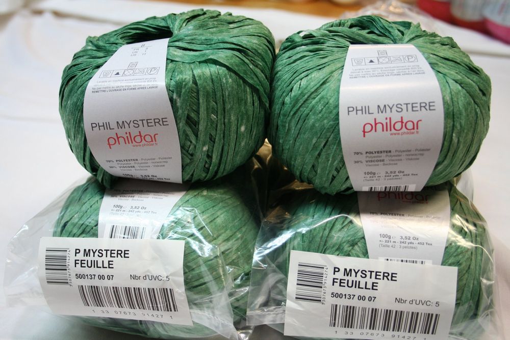 10 pelotes ref Lin phildar neuves coloris kaki /vert | Achetez sur
