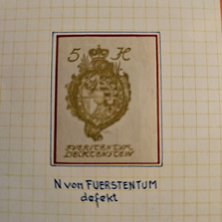 Tutti i francobolli: FL  17 ! ABARTE / PLATTENFEHLER / GEM. BESCHRIEB AUF FOTO – Nuovo (secondo la descrizione) da Rombach venduto da Kunstmarkart