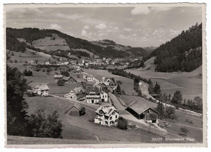 Ansichtskarten: Brunnadern, gelaufen 1941 – Gebraucht aus Frauenfeld von POML