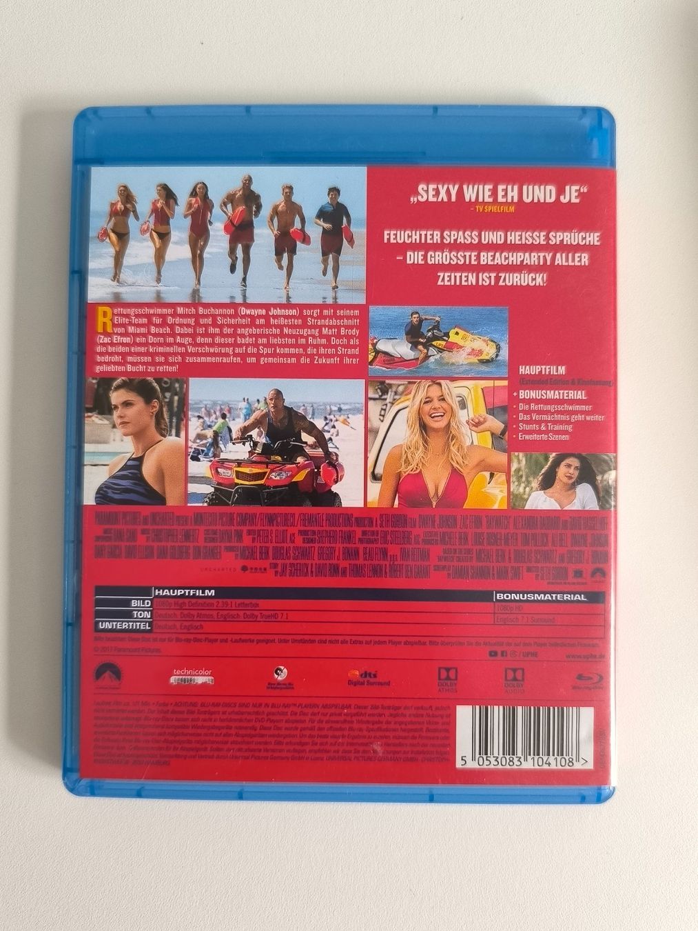 Tutti i DVDs: Blu-ray / Baywatch - Dwayne Johnson - Extended Edition – Usato da Muttenz venduto da hak_dsk9 1