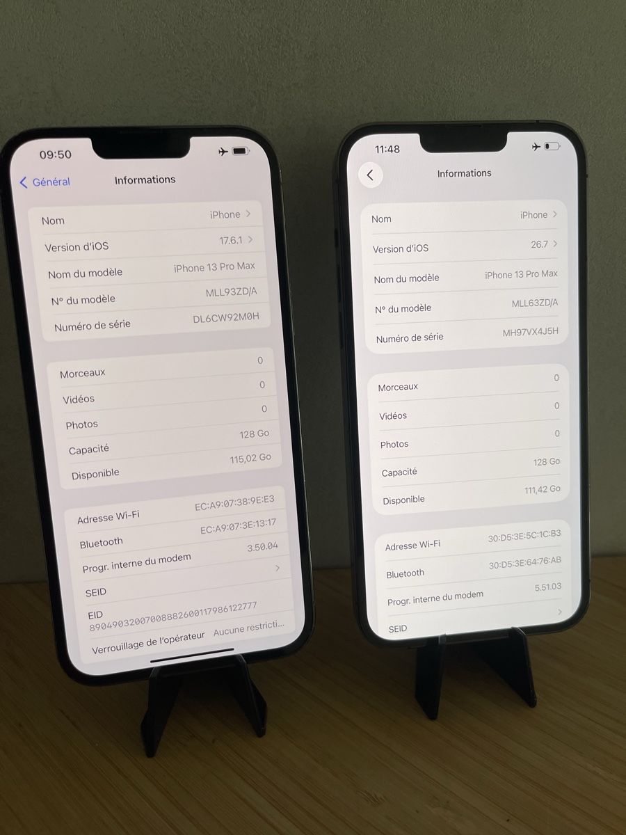 Apple Handys / Smartphones: LOT DE 2 IPHONE 13 PRO MAX 128 GO – Gebraucht aus Biel/Bienne von Pro.max 5