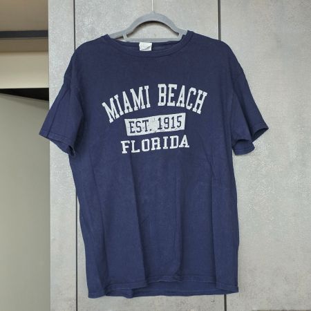 🐸 T-SHIRT L MIAMI BEACH MARINE
