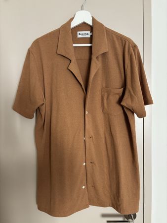Rösteröds Männerhemd Gr L  camel braun