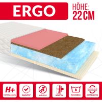 Matratze ERGO JERSEY - H2/H4 - 22cm - 100x200