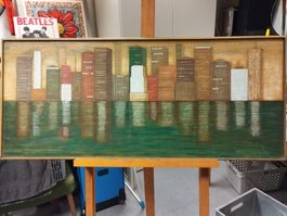 Ölgemälde  von Erich Burri, Luzern, 1984 - Skyline