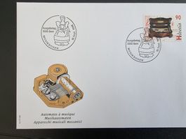 Ersttagsumschlag 1996 (Musikdosen)