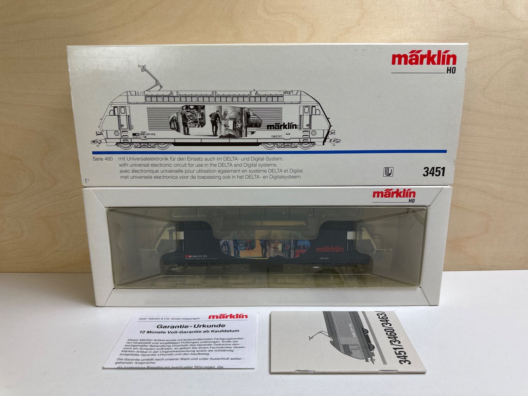 Märklin Modellini di ferrovie: Märklin SBB Re 460 E-Lok Heizerlok - Digital H0 – Usato da Winterthur venduto da Monstera 1