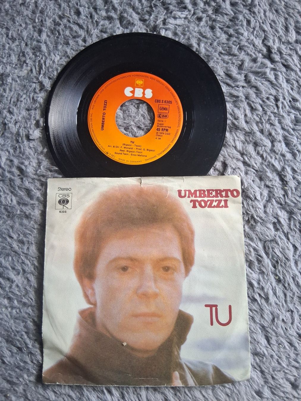Dischi in vinile: UMBERTO TOZZI        TU     7NER SINGLE – Usato da Wetzikon ZH venduto da Ramones01