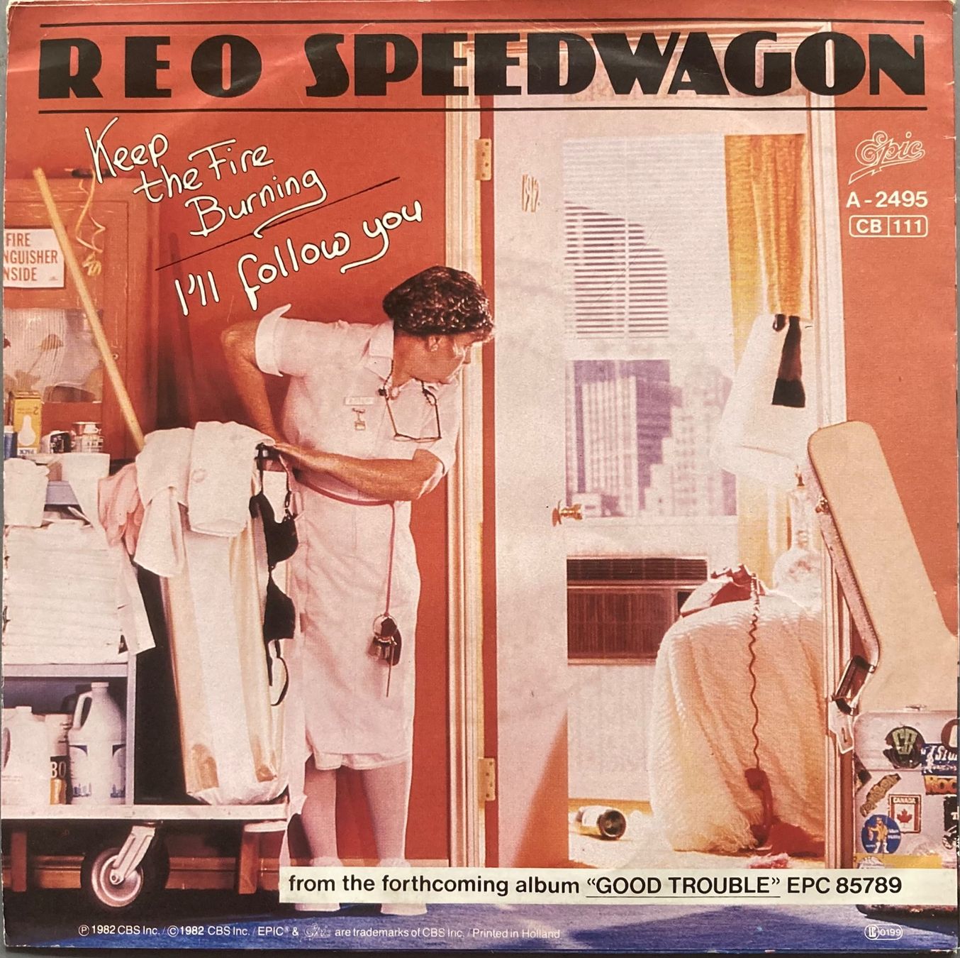 Vinyles: REO SPEEDWAGON - KEEP THE FIRE BURNING – D'occasion à Poliez-Pittet par Newtown-Records 1