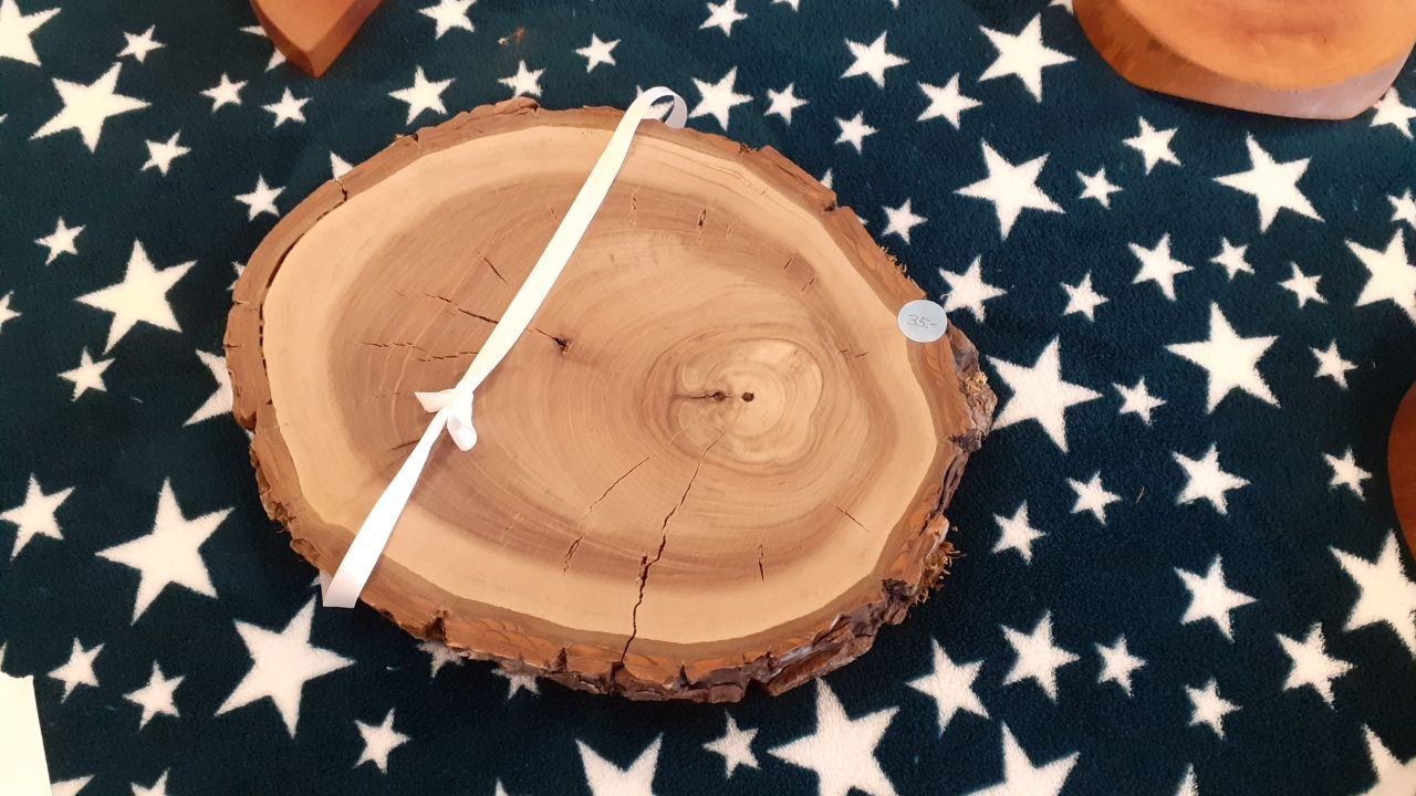 Articoli in legno: Baumscheibe Birnbaum gedämpft geölt – Nuovo (secondo la descrizione) da Jona venduto da Josefdobler 6