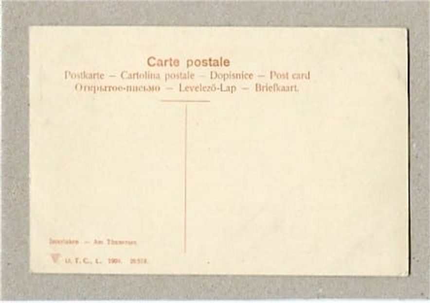 Cartoline postali: Interlaken – Usato da Ottikon b.Kemptth. venduto da Neptun1974 1