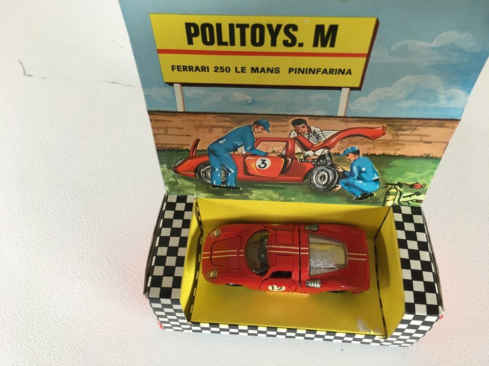 Politoys Ferrari 250 Le Mans - Échelle 1:43, Métal, Multicolore, Année 1965