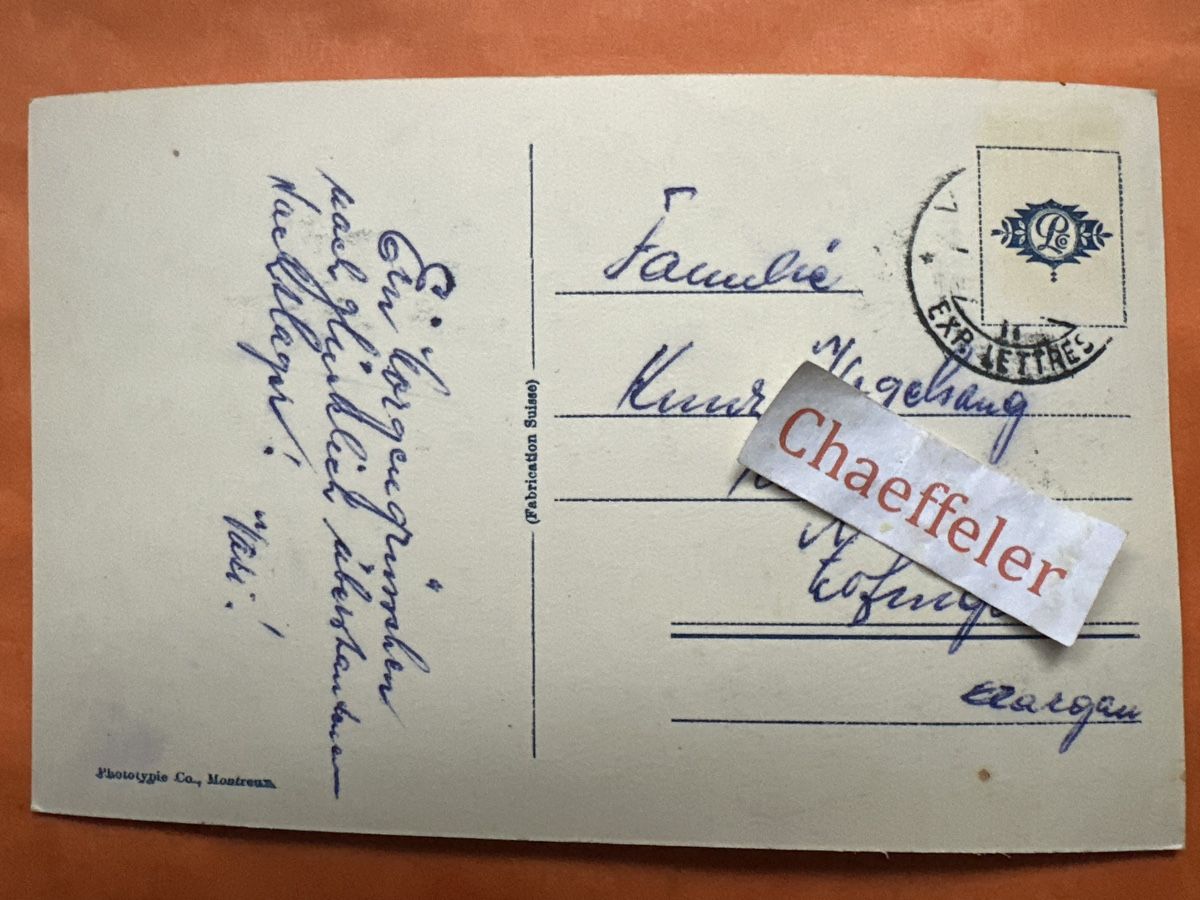 Cartoline postali: 2118 Le Pont – Usato da Zürich venduto da Chaeffeler 1