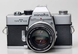 Minolta SR-T 101 mit Obj. MC Rokkor-PF 1,7/55mm, TOP