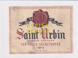 Etikette - Saint Urbin (Vin vieux sélectionné) /bd