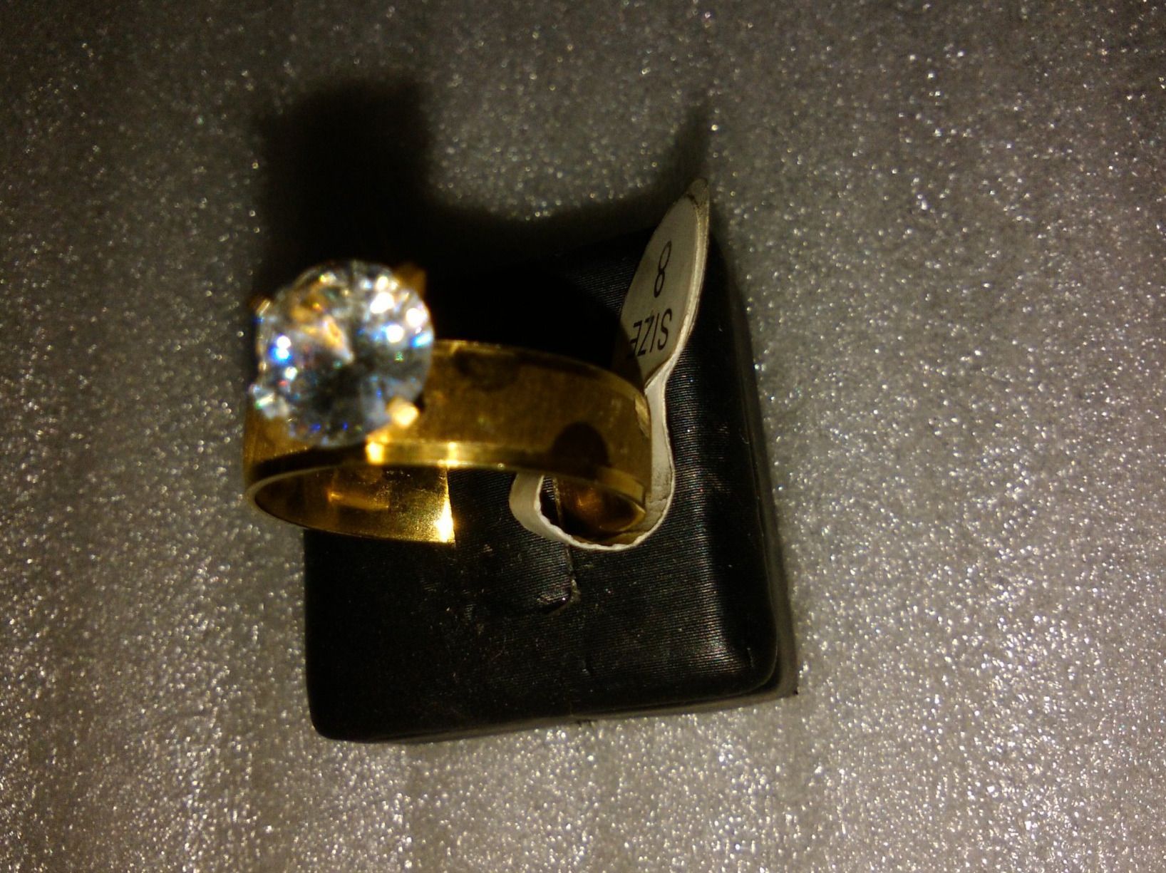 Bagues: RING EDELSTHAL,,,VERGOLDET,,MIT KRISTALL – Neuf (Voir description) à Basel par bijoutrie_4 2