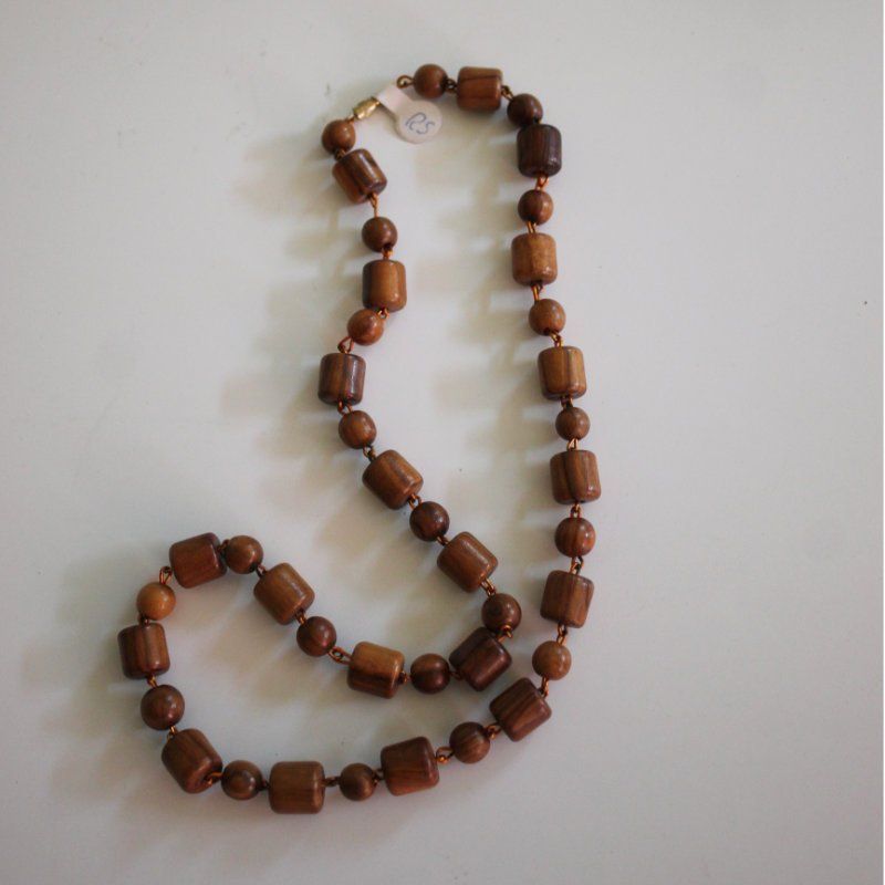 Colliers: Modeschmuck - Holz-Halskette vintage – D'occasion à Weggis par daisyflower 2