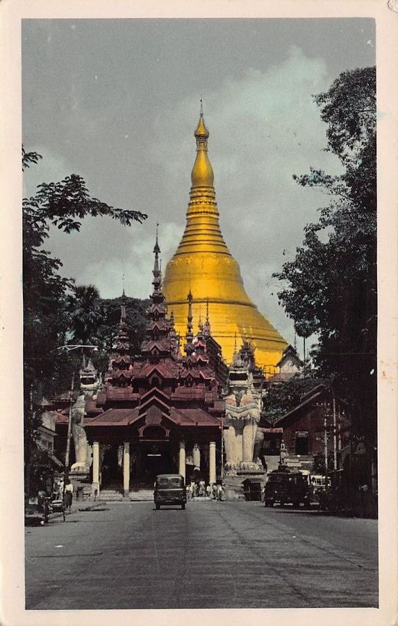 Cartoline postali: Pagode in Burma, gelaufen 1958 – Usato da Frauenfeld venduto da POML