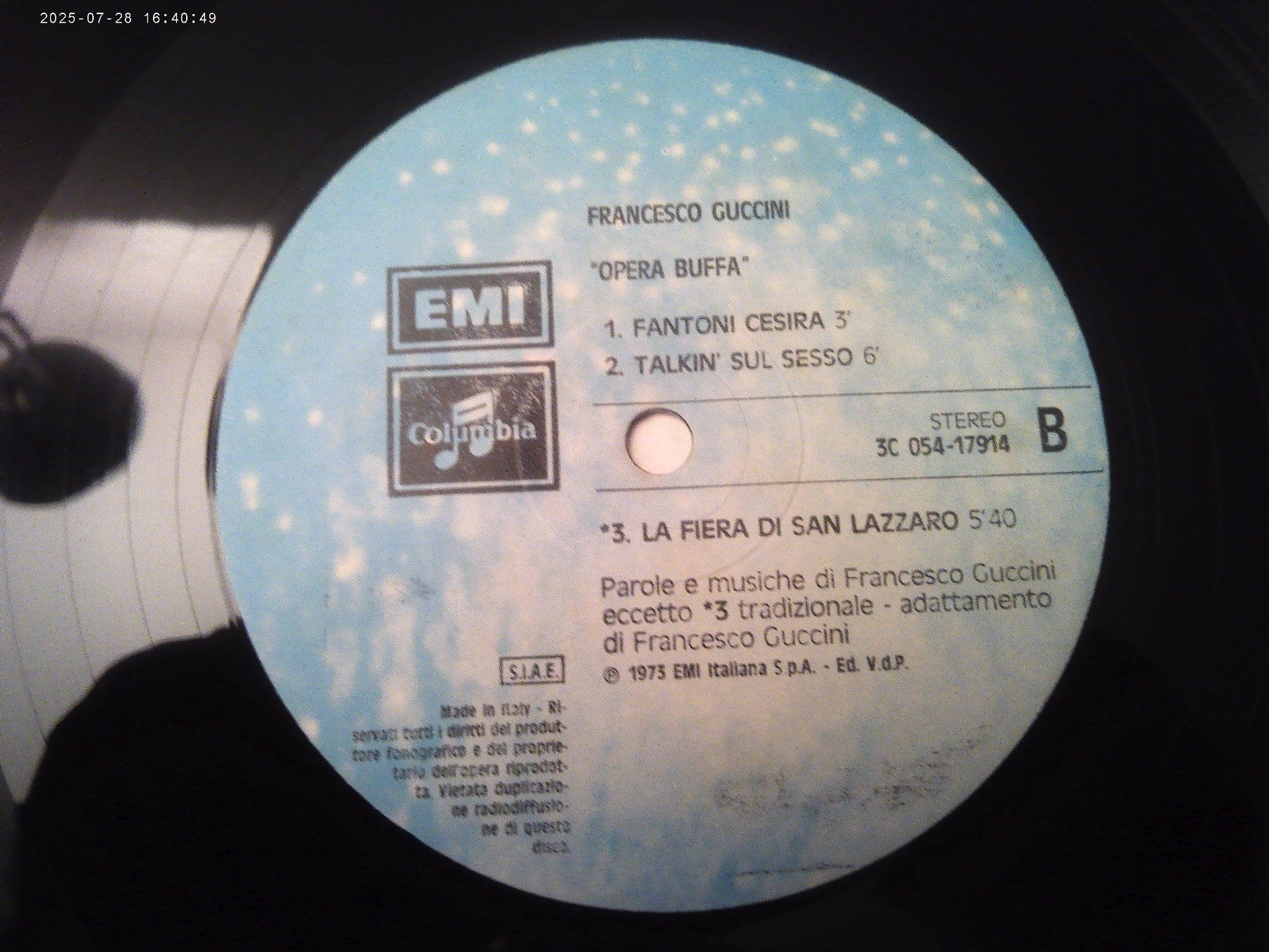 Schallplatten: Francesco Guccini - Opera Buffa Vinyl Schallplatte – Gebraucht aus Volketswil von nemo2000 3