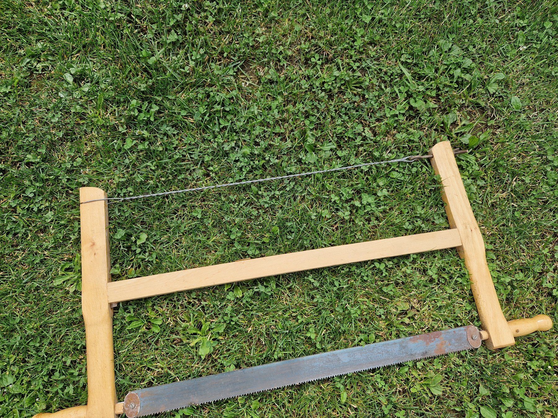 Seghe: Alte Hand Säge Holz Gespannt mit Drat – Usato da Niederbipp venduto da Trude04 2