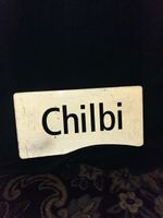 Chilbi Strassenschild, Vintage-Style