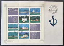 Gedenkblock LEMANEX FDC Kleinformat C6 Kat. 150.- (1978)