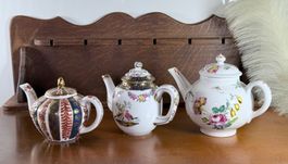 Rare Collection 3 Mini Théières V&A Museum - État Neuf !