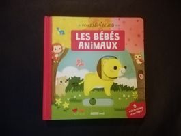 Livre animé pour enfants "Les bébés animaux" a faire bouger!